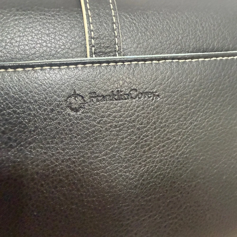 Franklin Covey Scottsdale Black Leather Pocket Planner Binder 29699 Licorice